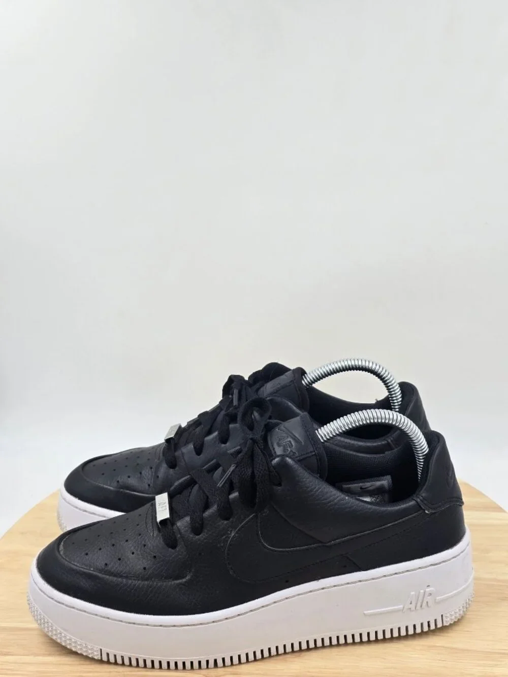 Nike WMNS Air Force 1 Sage Low Black White Shoes AR5339-002 Women's Size 9
